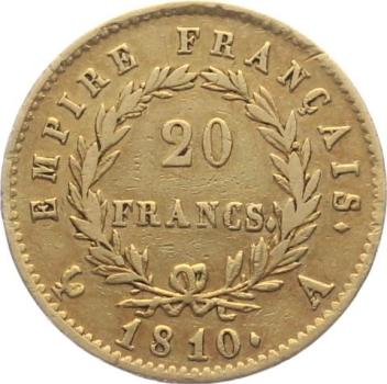 Preview: Frankreich 20 Francs 1810 A - Napoleon Empereur